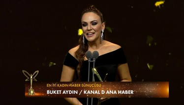Pantene Altın Kelebek Ödülleri En İyi Kadın Haber Sunucu Ödülü: Buket Aydın / Kanal D Ana Haber